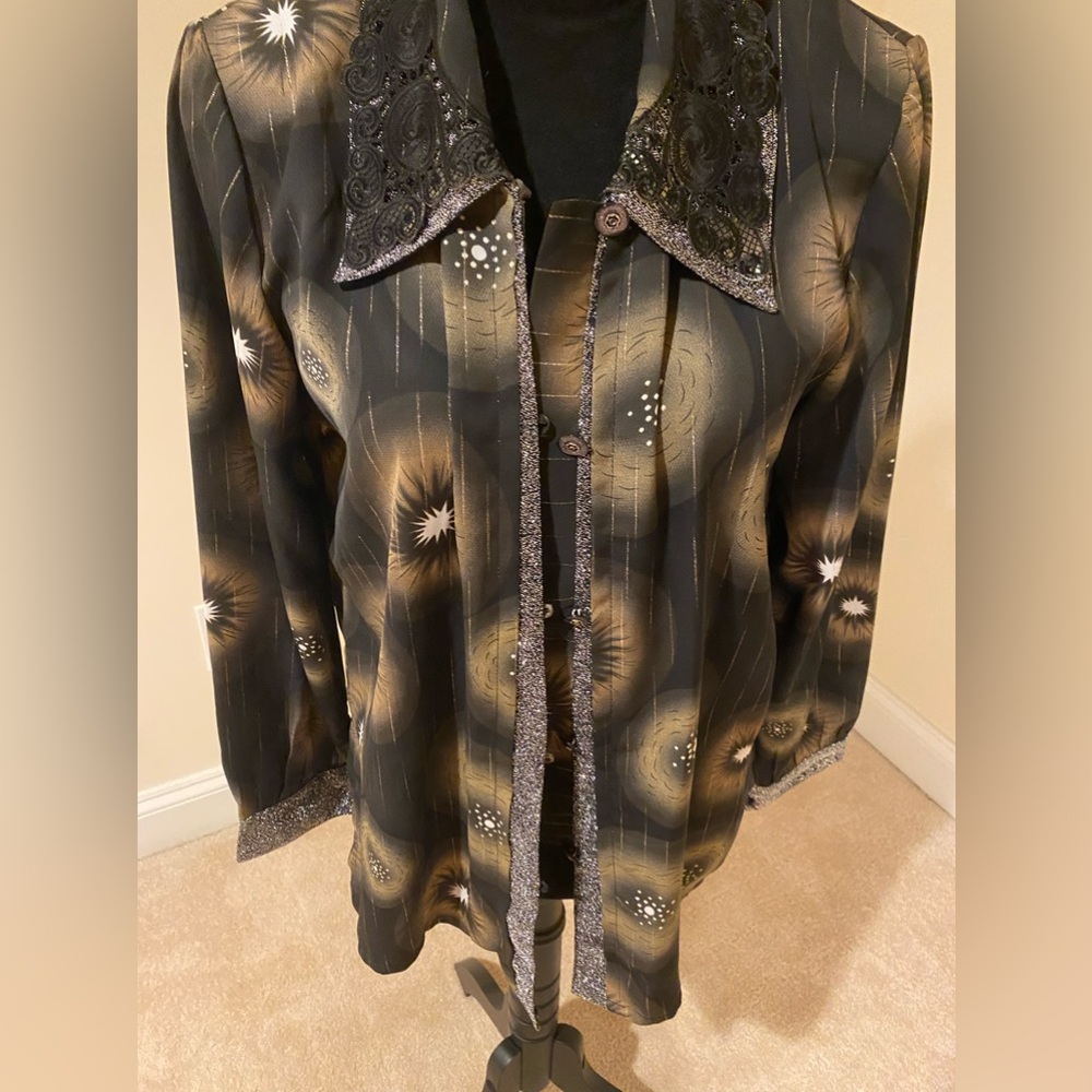 Statement blouse full of detail and embellishments